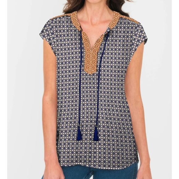 DR2 Short-Sleeved Top With Tassels size S - Picture 2 of 12